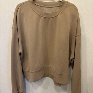 Lululemon softstreme Tan Sweatshirt